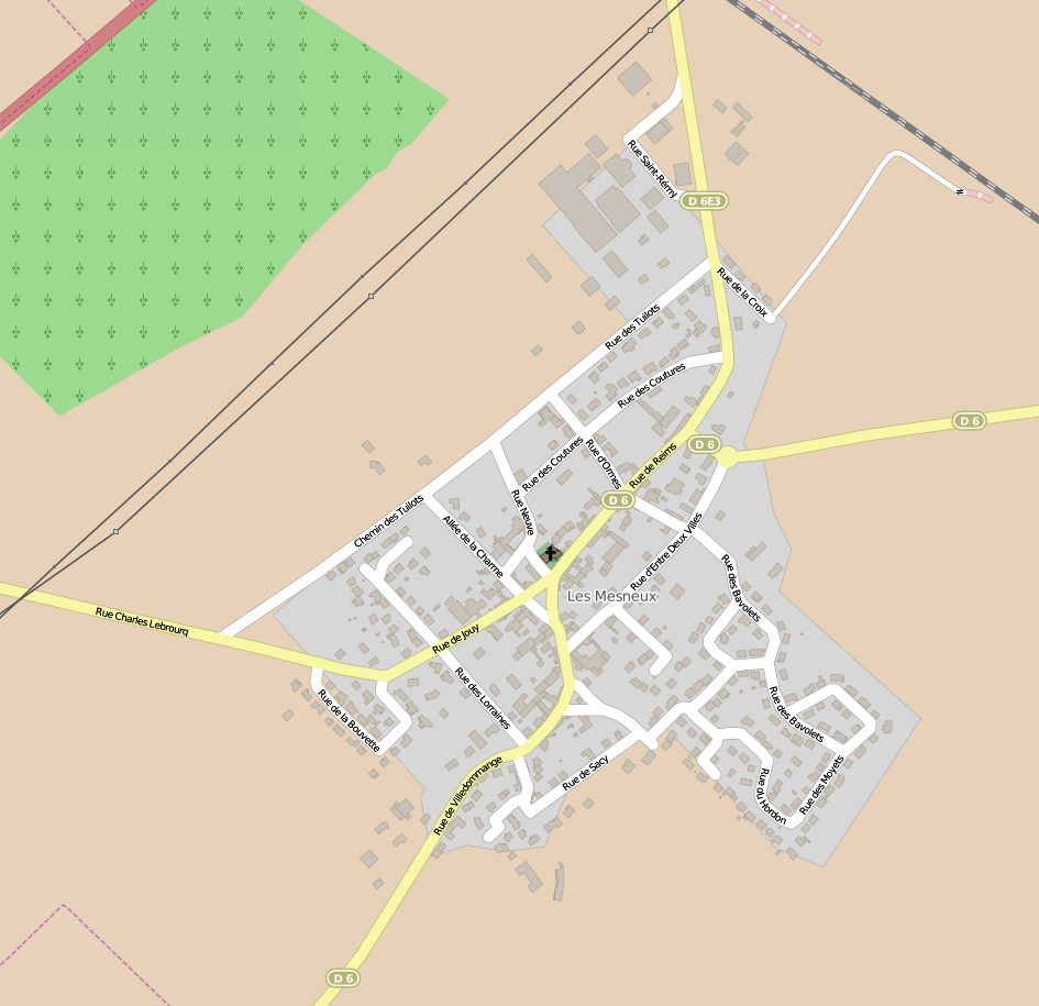 [plan du village open street map]